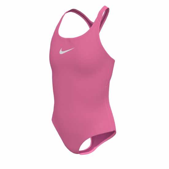 Nike Бански Костюм Момиче Swoosh Swimsuit Junior Girls Pink Glow 