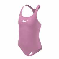 Nike Бански Костюм Момиче Swoosh Swimsuit Junior Girls Pink Spell Детски бански и бикини