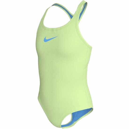 Детски бански и бикини Nike Бански Костюм Момиче Swoosh Swimsuit Junior Girls Ечемичен Волт Nike Бански Костюм Момиче Swoosh Swimsuit Junior Girls Ечемичен Волт Детски бански и бикини
