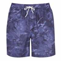 Firetrap Мъжки Плувни Шорти Print Swim Shorts Mens Blue Camo Мъжки къси панталони