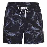 Soulcal Мъжки Плувни Шорти Print Swim Shorts Mens Black Мъжки къси панталони