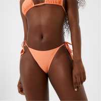 Jack Wills Tie Side Bikini Bottom Orange Дамско облекло плюс размер