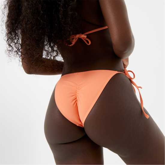 Jack Wills Tie Side Bikini Bottom Orange Дамско облекло плюс размер