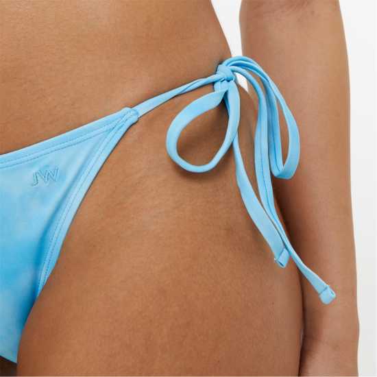 Jack Wills Tie Side Bikini Bottom Ombre Blue Дамско облекло плюс размер