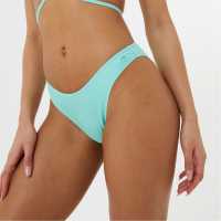 Jack Wills High Waist Tanga Bikini Bottom Aqua Green Дамско облекло плюс размер