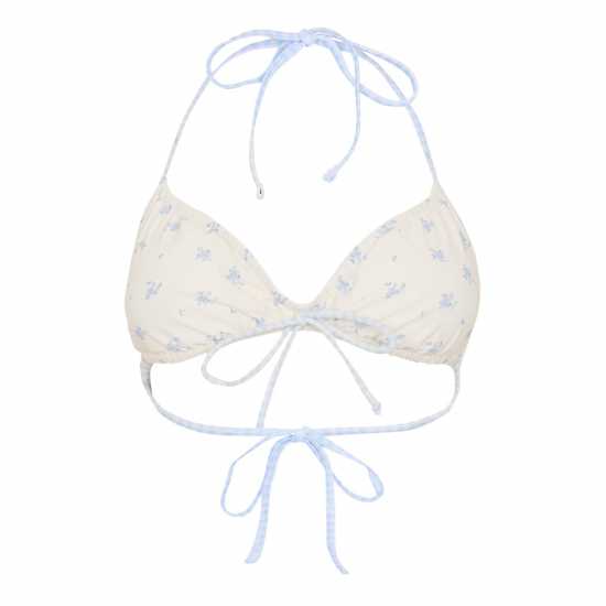 Jack Wills Jw Ruched Bikinit Ld63 Blue Ditsy Jack Wills Jw Ruched Bikinit Ld63 Blue Ditsy