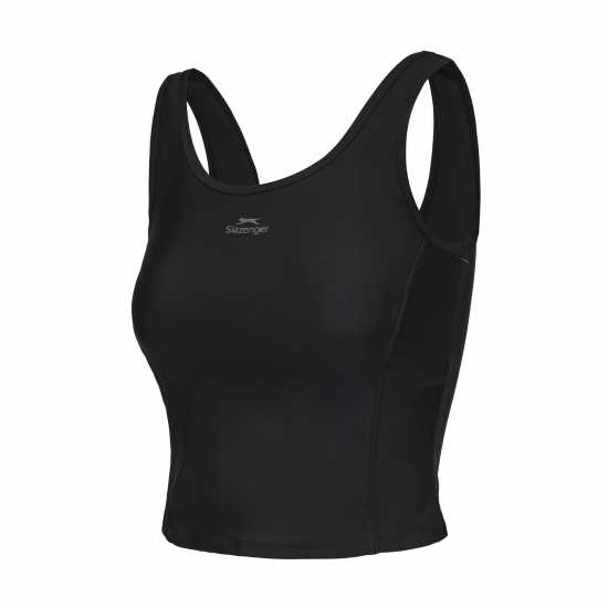Дамски бански Slazenger Tankini Set Ladies Черно Slazenger Tankini Set Ladies Черно Дамски бански