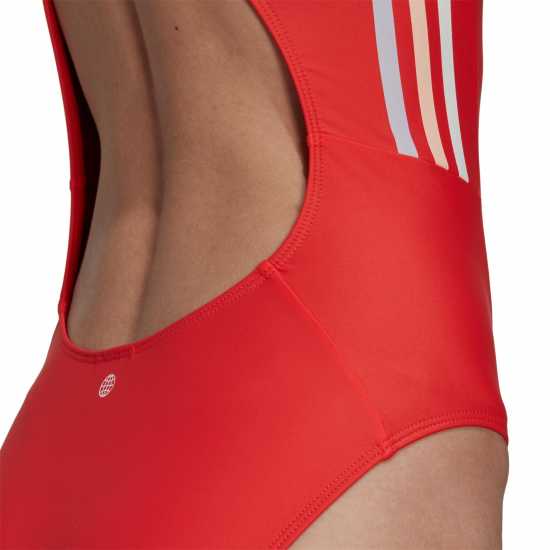 Adidas Classic 3-Stripes Swimsuit Womens Bright Red/Wht - Дамски бански