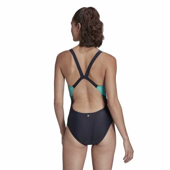 Adidas Classic 3-Stripes Swimsuit Womens Ясно синьо Дамски бански