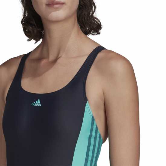 Adidas Classic 3-Stripes Swimsuit Womens Ясно синьо Дамски бански