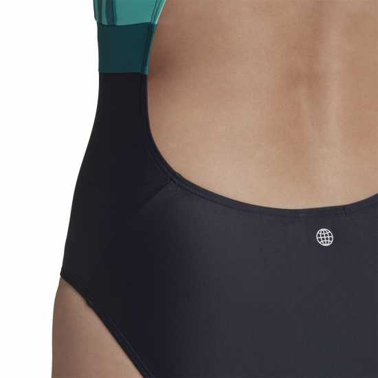 Adidas Classic 3-Stripes Swimsuit Womens Ясно синьо Дамски бански