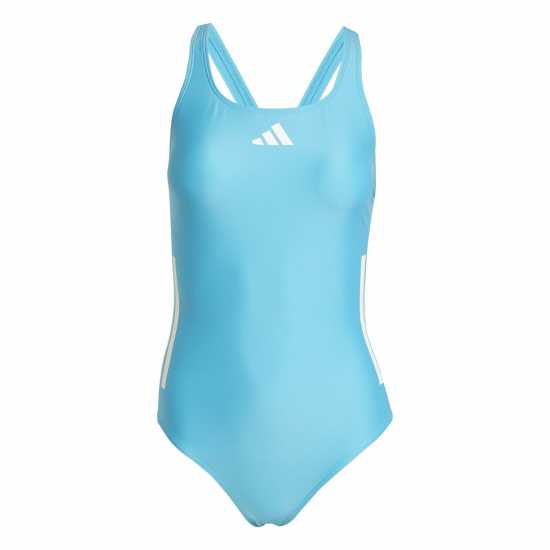 Дамски бански Adidas Classic 3-Stripes Swimsuit Womens Синьо/Бяло Adidas Classic 3-Stripes Swimsuit Womens Синьо/Бяло Дамски бански