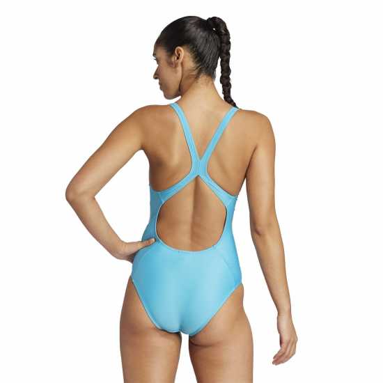 Дамски бански Adidas Classic 3-Stripes Swimsuit Womens Синьо/Бяло Adidas Classic 3-Stripes Swimsuit Womens Синьо/Бяло Дамски бански