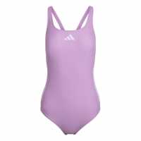 Adidas Sh3.ro Classic 3-Stripes Swimsuit Womens Purple Bliss 
