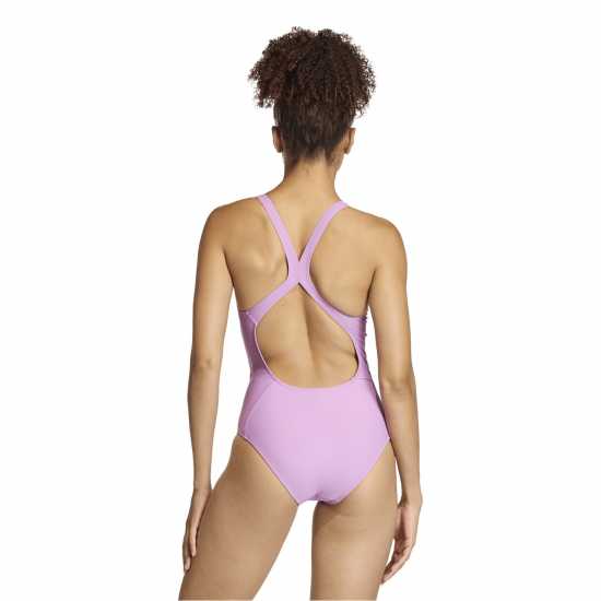 Adidas Sh3.ro Classic 3-Stripes Swimsuit Womens Purple Bliss 