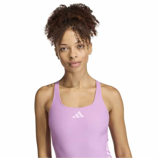 Adidas Sh3.ro Classic 3-Stripes Swimsuit Womens Purple Bliss 