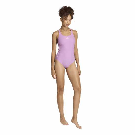 Adidas Sh3.ro Classic 3-Stripes Swimsuit Womens Purple Bliss 