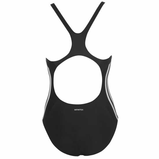 Adidas Classic 3-Stripes Swimsuit Womens Черно/Бяло Дамски бански