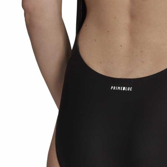 Adidas Classic 3-Stripes Swimsuit Womens Черно/Бяло Дамски бански