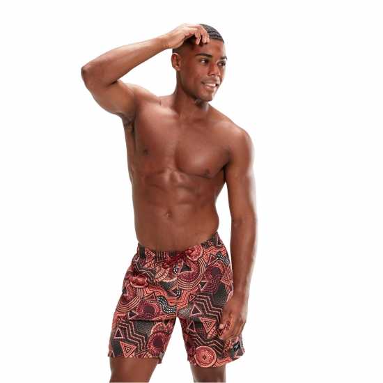 Speedo Men's Digital Printed 18-Inch Swim Shorts  