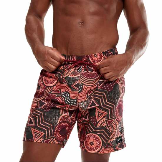 Speedo Men's Digital Printed 18-Inch Swim Shorts  