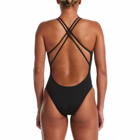 Nike Spider Back Swimsuit Womens Black Дамски бански