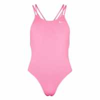 Nike Spider Back Swimsuit Womens Polarized Pink Дамски бански