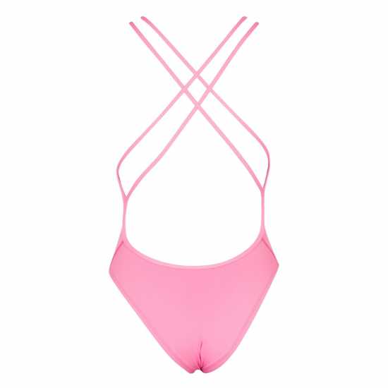 Nike Spider Back Swimsuit Womens Polarized Pink Дамски бански