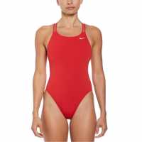 Nike Spider Back Swimsuit Womens University Red 