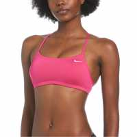 Nike Racerback Bikini Top Pink Prime Дамски бански