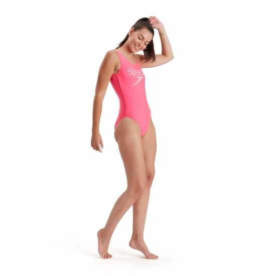 Speedo Logo U Back Swimsuit Womens  Дамски бански
