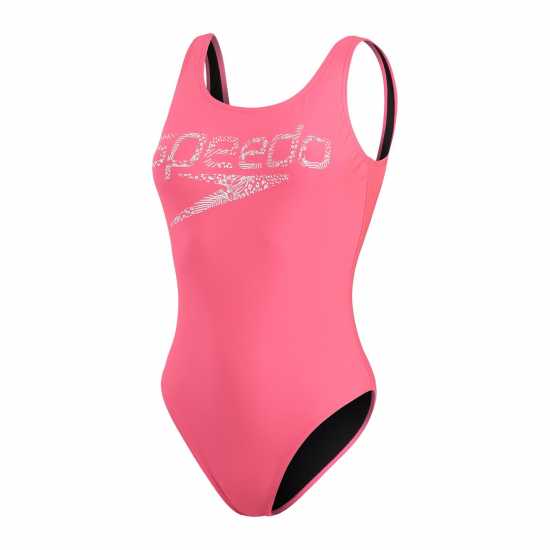 Speedo Logo U Back Swimsuit Womens  Дамски бански
