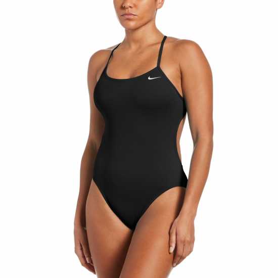 Nike Cut Out Swimsuit Womens Black Дамски бански