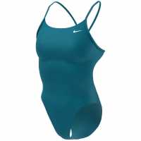 Nike Cut Out Swimsuit Womens Green Abyss Дамски бански