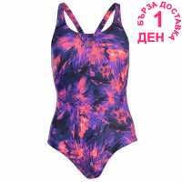 Speedo Funny Fish Powerback Swimwear Ladies