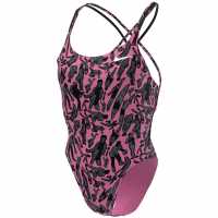 Nike Hydrastrong Multiple Print Spiderback One Piece Womens