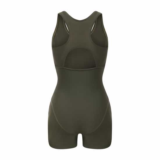 Slazenger Дамски Бански Костюм Lycra® Xtra Life™ Boyleg Swimsuit Ladies Khaki Slazenger Дамски Бански Костюм Lycra® Xtra Life™ Boyleg Swimsuit Ladies Khaki