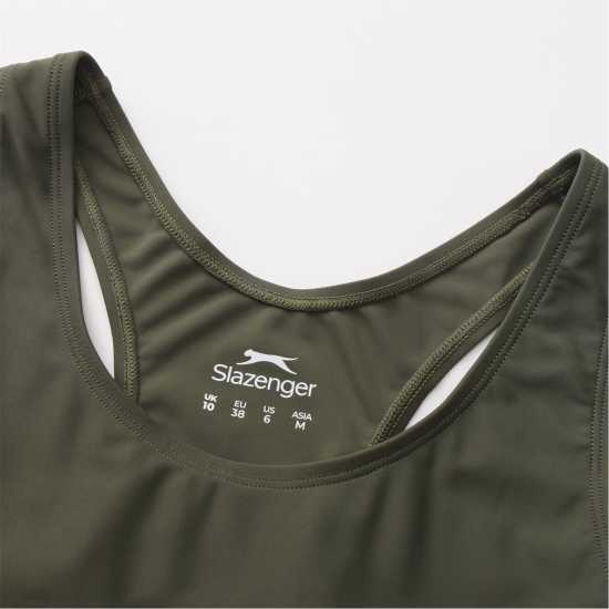 Slazenger Дамски Бански Костюм Lycra® Xtra Life™ Boyleg Swimsuit Ladies Khaki Slazenger Дамски Бански Костюм Lycra® Xtra Life™ Boyleg Swimsuit Ladies Khaki