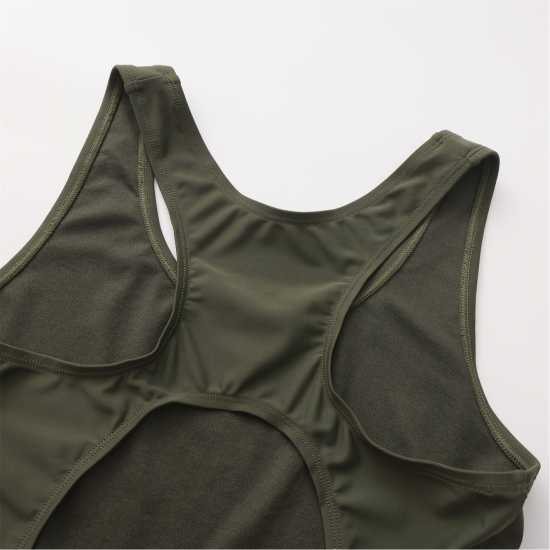 Slazenger Дамски Бански Костюм Lycra® Xtra Life™ Boyleg Swimsuit Ladies Khaki Slazenger Дамски Бански Костюм Lycra® Xtra Life™ Boyleg Swimsuit Ladies Khaki