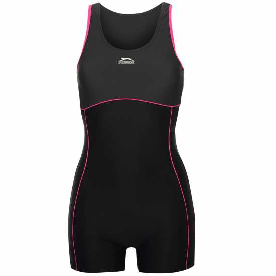 Дамски бански Slazenger Дамски Бански Костюм Lycra® Xtra Life™ Boyleg Swimsuit Ladies Морска синьо Slazenger Дамски Бански Костюм Lycra® Xtra Life™ Boyleg Swimsuit Ladies Морска синьо Дамски бански