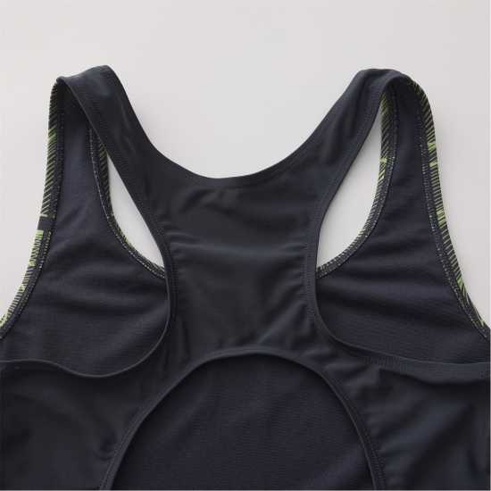 Дамски бански Slazenger Дамски Бански Костюм Lycra® Xtra Life™ Boyleg Swimsuit Ladies Сиво/Зелено Slazenger Дамски Бански Костюм Lycra® Xtra Life™ Boyleg Swimsuit Ladies Сиво/Зелено Дамски бански