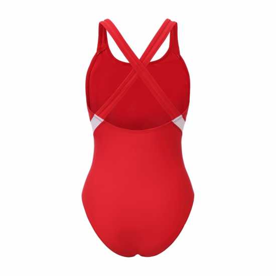 Slazenger Дамски Бански Костюм Lycra® Xtra Life ™ X Back Swimsuit Ladies Red 