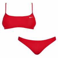 Nike Racerback Bikini Set Womens University Red Дамски бански