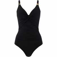 Biba Icon Swimsuit With Tummy Control Black Дамски бански