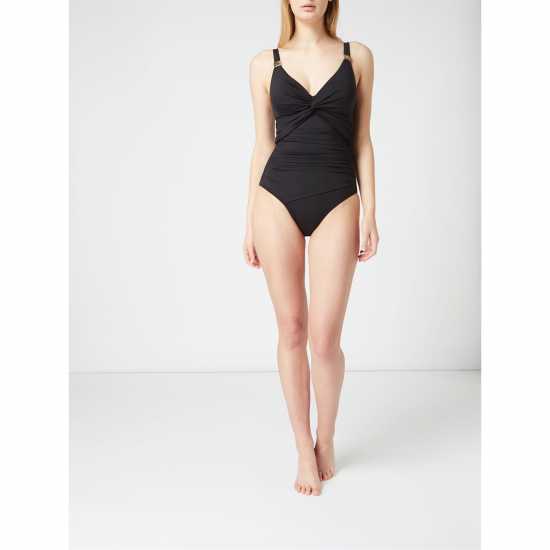 Biba Icon Swimsuit With Tummy Control Ladies Black Дамски бански