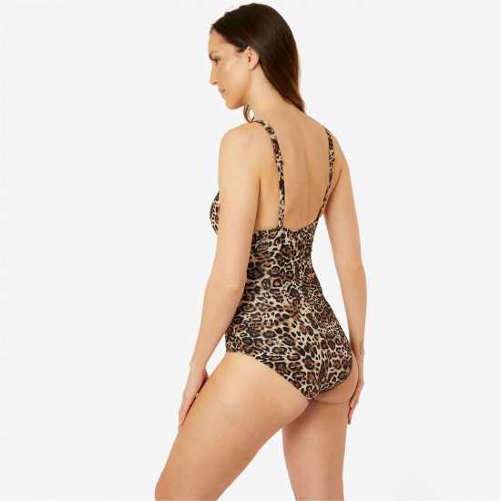 Biba Icon Swimsuit With Tummy Control Ladies Animal Дамски бански