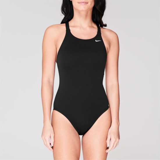 Nike Дамски Бански Костюм Fastback Swimsuit Ladies Black - Дамски бански