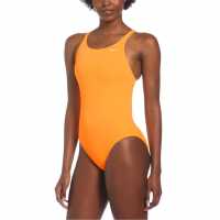 Nike Дамски Бански Костюм Fastback Swimsuit Ladies Ярко цитрусово Дамски бански