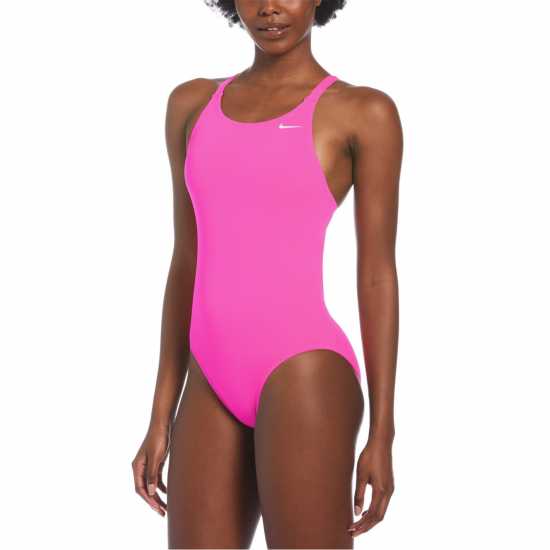Nike Дамски Бански Костюм Fastback Swimsuit Ladies Fire Pink Дамски бански
