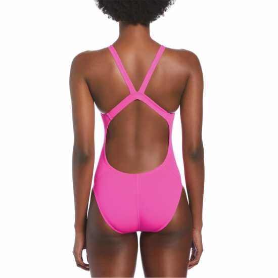 Nike Дамски Бански Костюм Fastback Swimsuit Ladies Fire Pink Дамски бански